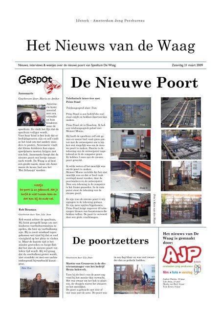 lees de krant / het tijdschrift (pdf) - AJP - Ijsterk