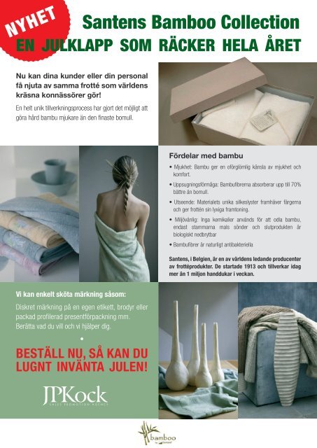 Santens Bamboo Collection - JP Kock