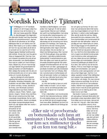 Nordisk kvalitet? Tjänare!