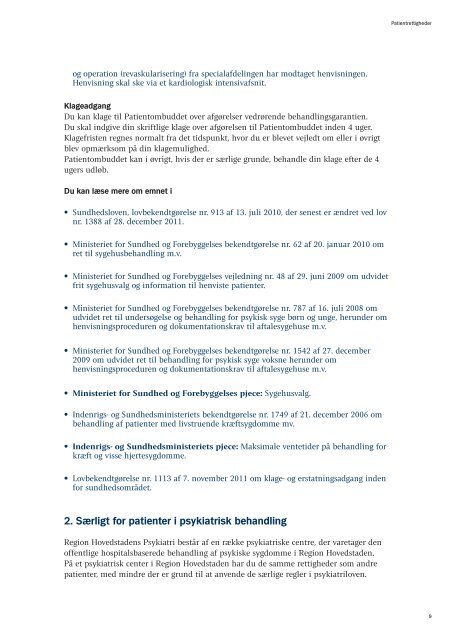 Patientrettigheder - vejledning for patienter og pårørende (pdf.-fil