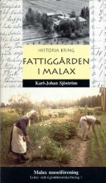 Historia kring fattiggården i Malax - Malax Museiförening