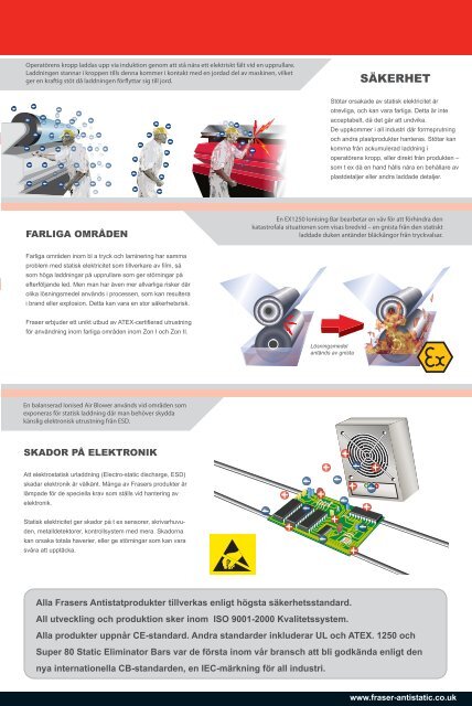 Kontrollerar statisk elektricitet inom industrin