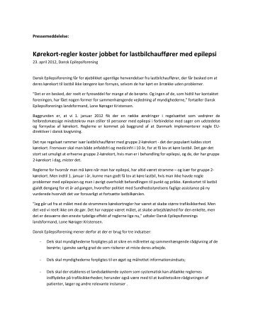 Kørekort-regler koster jobbet for lastbilchauffører med epilepsi