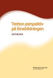 Tretton perspektiv på lönebildningen Tretton ... - Medlingsinstitutet