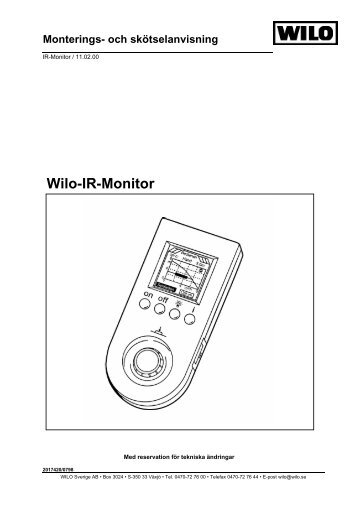 Wilo-IR-Monitor - RSK Databasen