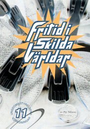 Fritid i skilda världar - Ungdomsstyrelsen