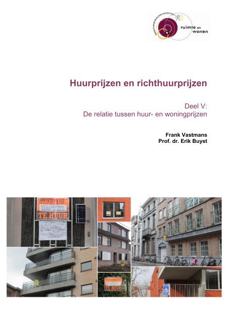 De relatie tussen huur- en woningprijzen - Steunpunt wonen