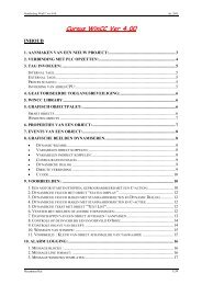 Cursus WinCC Ver 4.00 - KHLim