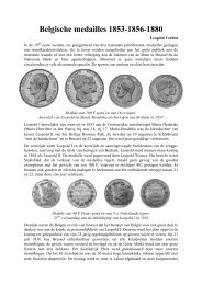 Belgische herinneringsmedailles 1853 - Numismatica Herentals
