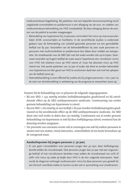 Multidisciplinaire richtlijn Cardiovasculair ... - Diliguide