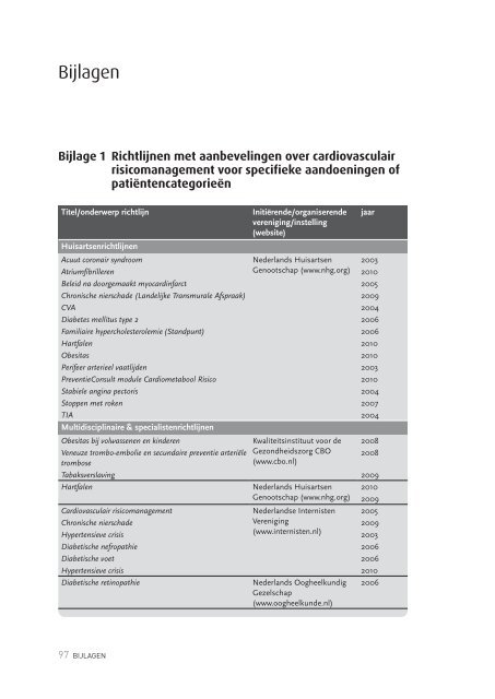 Multidisciplinaire richtlijn Cardiovasculair ... - Diliguide
