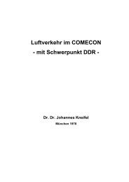 Luftverkehr im COMECON - mit Schwerpunkt DDR - Prof. Dr. Dr ...