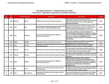 rezultate preliminarii evaluare