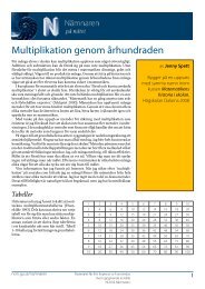 Multiplikation genom århundraden - Ncm
