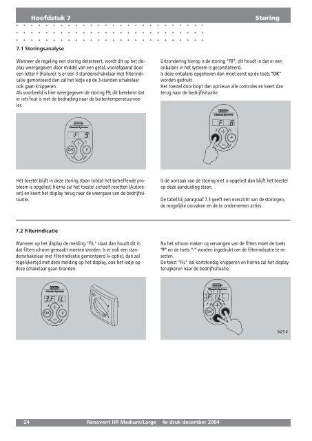 Installatievoorschriften Renovent HR Medium ... - Luchtverwarming