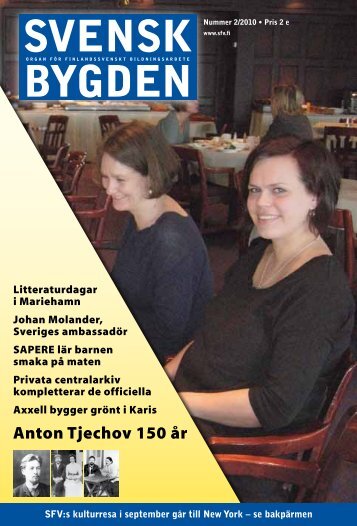 Svenskbygden 2-2010 - Svenska folkskolans vänner