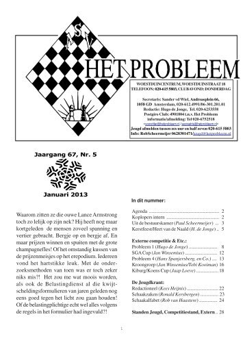 Januari - Schaakvereniging Het Probleem