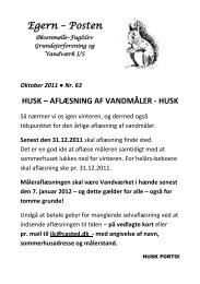Egern-Posten nr. 63 – efterår 2011 - Øksenmølle-Fuglslev ...