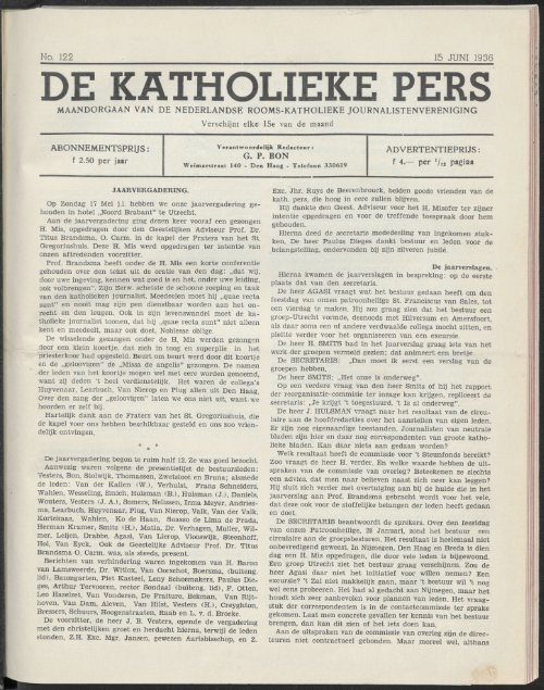 DE KATHOLIEKE PERS