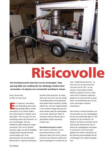 Risicovolle toevalstre - Brandweer