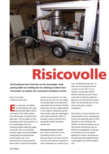 Risicovolle toevalstre - Brandweer