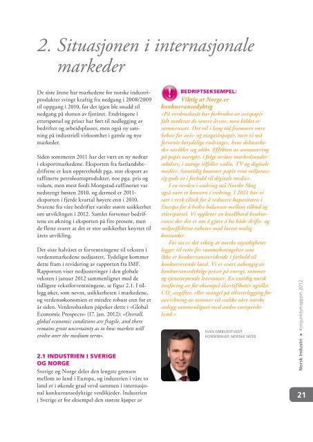 Konjunkturrapport 2012 - Norsk Industri