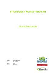 STRATEGISCH MARKETINGPLAN - Gemeente Helmond