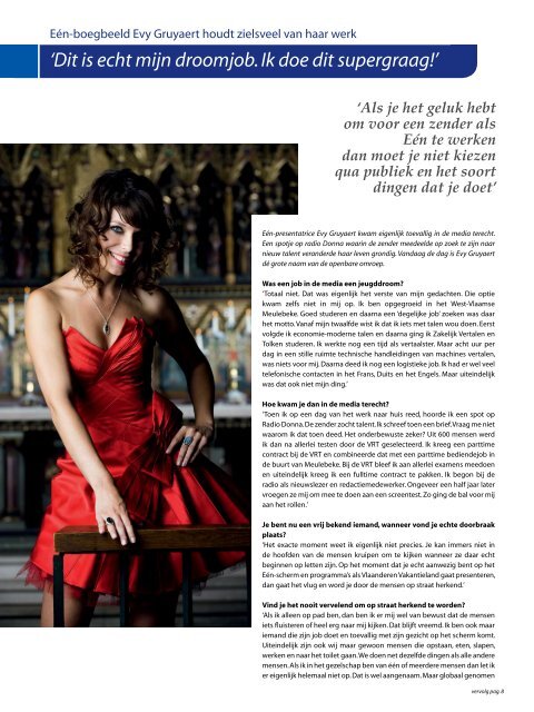 Martine Van Thillo Peter De Clercq Evy Gruyaert - accent magazine