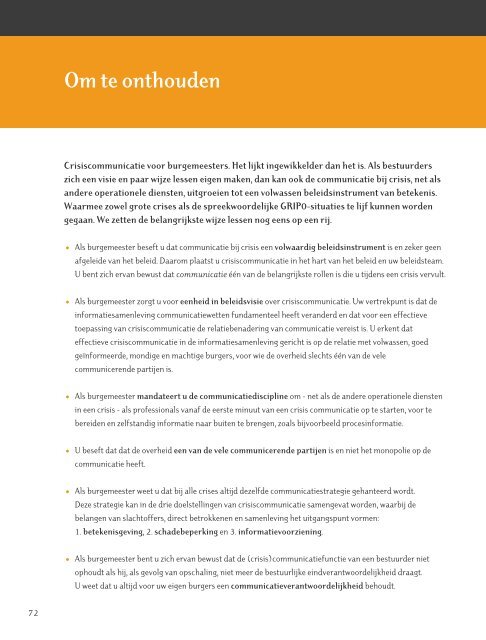 Als het op communiceren aankomt - Nederlands Genootschap van ...