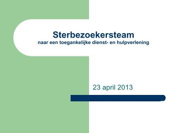 WS2 Sterbezoekersteam in Bornem - Io Lenaerts - Kortom