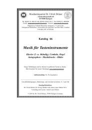 Katalog 66-Fertig.qxp - Musikantiquariat Dr. Ulrich Drüner