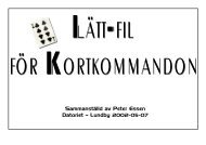 Lätt-fil för Kortkommandon