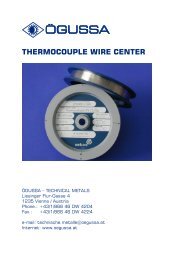 Prospekt THERMODRAHT englisch 0507 - ÖGUSSA ...