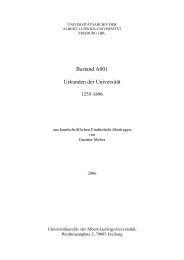 Urkunden der Uni Freiburg 1255-1896 - Burgen im mittelalterlichen ...