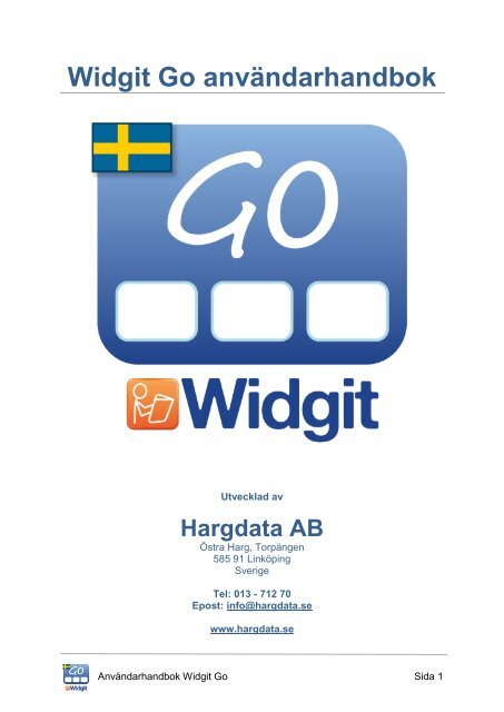 Användarhandbok Widgit Go - Hargdata