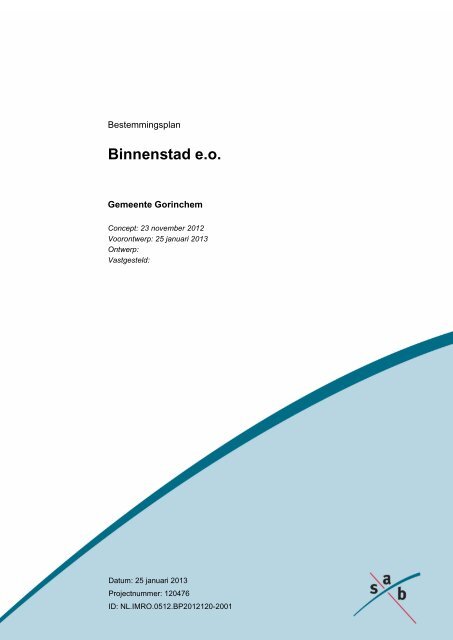 Toelichting - Gemeente Gorinchem