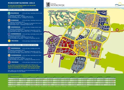 Afvalkalender 2013 - Gemeente Noordwijk