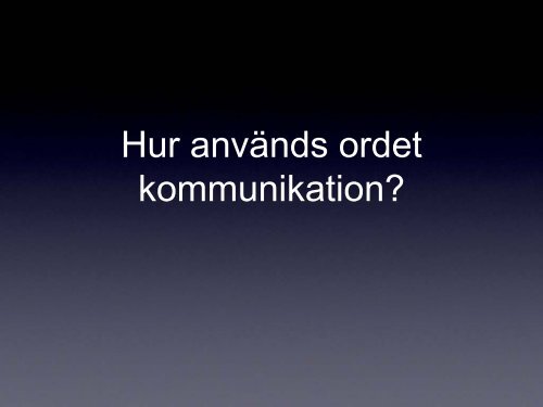 Presentation baserad på seminarium med Birgitta Birkenfalk.