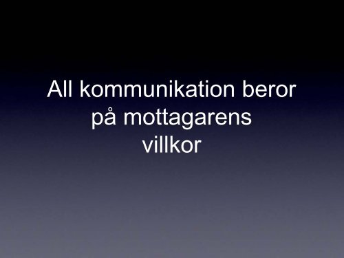 Presentation baserad på seminarium med Birgitta Birkenfalk.