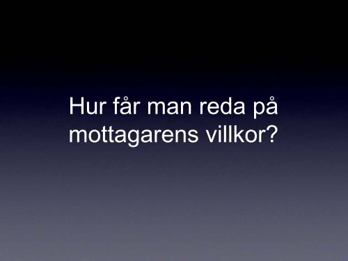 Presentation baserad på seminarium med Birgitta Birkenfalk.