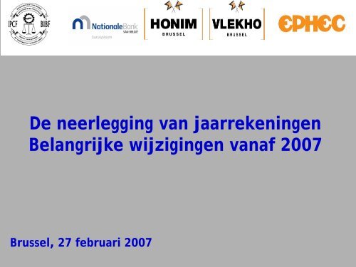 Neerlegging van jaarrekeningen vanaf 2007 (XBRL) - BIBF