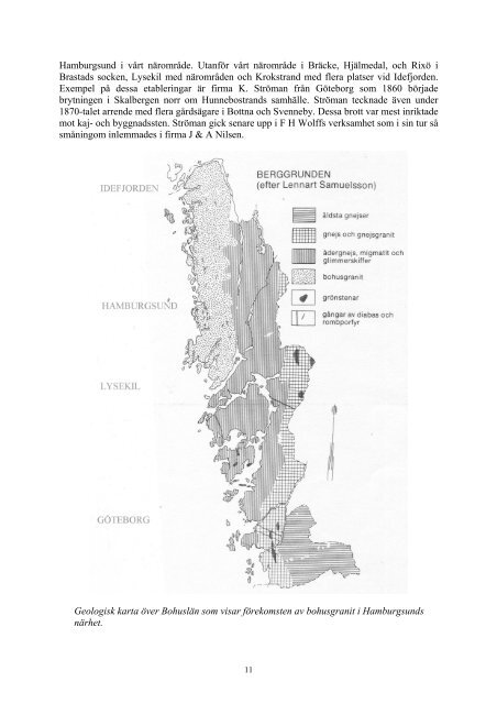 Stenhuggarepoken 1887-1970 Hamburgsund Heestrand Slottet