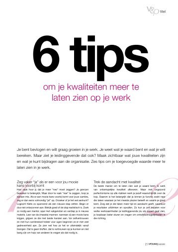 6 tips om je kwaliteiten meer te laten zien op je werk - HALMANS ...