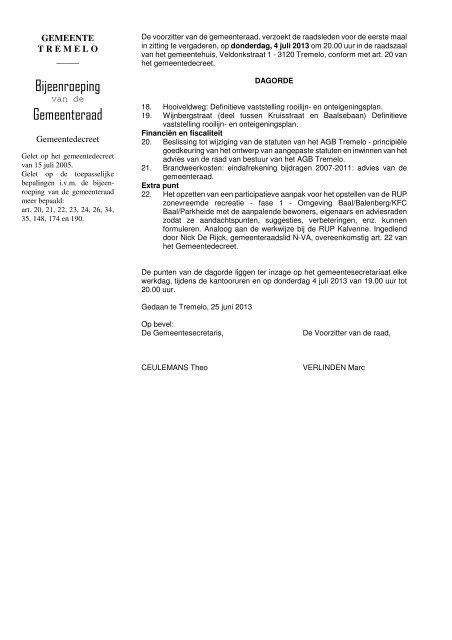 AGENDA gemeenteraad 04.07.2013.pdf - Gemeente Tremelo