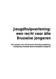 Jeugdhulpverlening: een recht voor àlle Brusselse jongeren