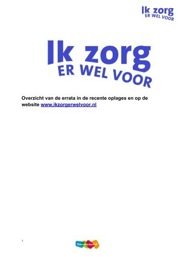 Ik zorg er wel voor geactualiseerd