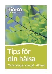 Ladda ner broschyr med tips för din hälsa (pdf) - TioHundra