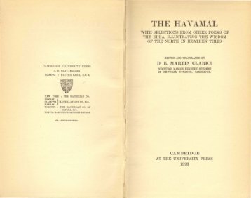 The Hávamál - Great White Desert