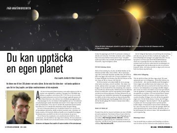 Du kan upptäcka en egen planet! - Populär Astronomi