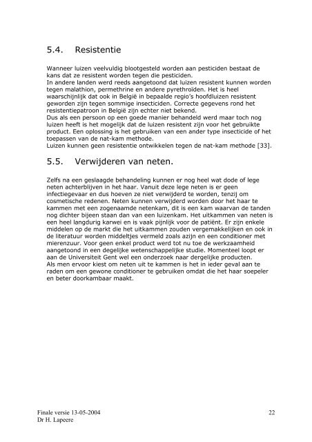 DE AANPAK VAN HOOFDLUIZEN. - Vlaams Agentschap Zorg en ...